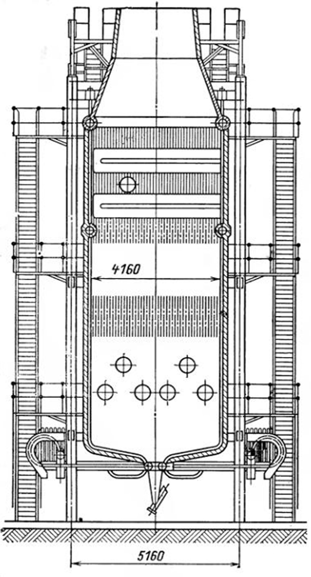 Башенный котел ПТВМ-50